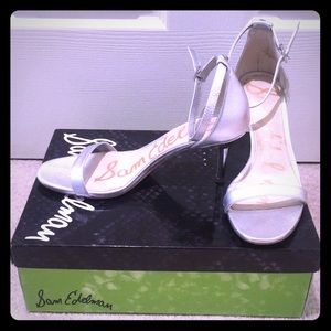 Silver Sam Edelman heels